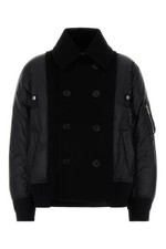 SACAI Black Nylon Sown Jacket New  Authentic