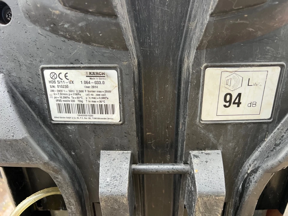 Karcher HDS 5/11 UX Hot & Cold  Washer - Image 3 of 4