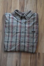 Carhartt Men's Green Plaid 100 Cotton LS Button Shirt Size L