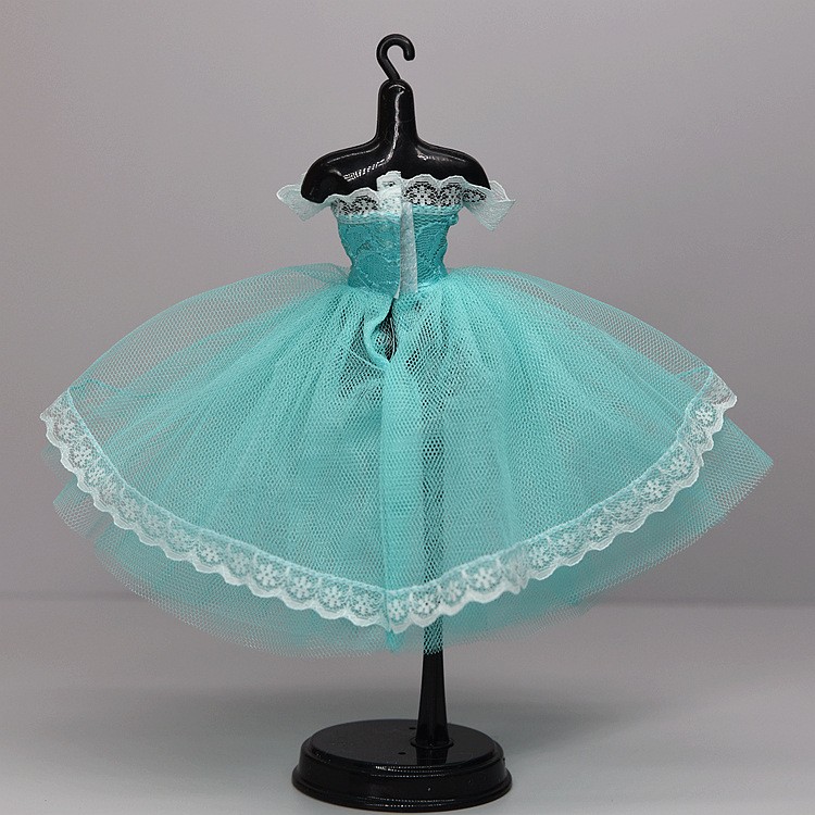 Blue Lace Handmade Tutu Ballet Dress For 11.5in. Doll Outfits Clothes 1/6 Toys