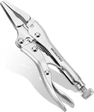 4.5 Inch Long Nose Locking Pliers Cr-V Steel Adjustable Vise Grips for Clamping