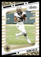 Kendre Miller 2024 Panini Absolute #78 New Orleans Saints FOOTBALL *034