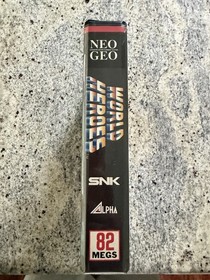 NEO GEO SNK WORLD HEROES 1 AUTHENTIC AES USA COMPLETE CIB CART MANUAL CASE US!