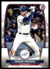 Freddie Freeman 2023 Bowman #82 Los Angeles Dodgers FREE SHIPPING AutographDen