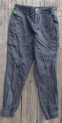 Empyre Cargo Hose Damen Gr 36 S Schwarz Jogger Stickerei Y2K Skater Grunge