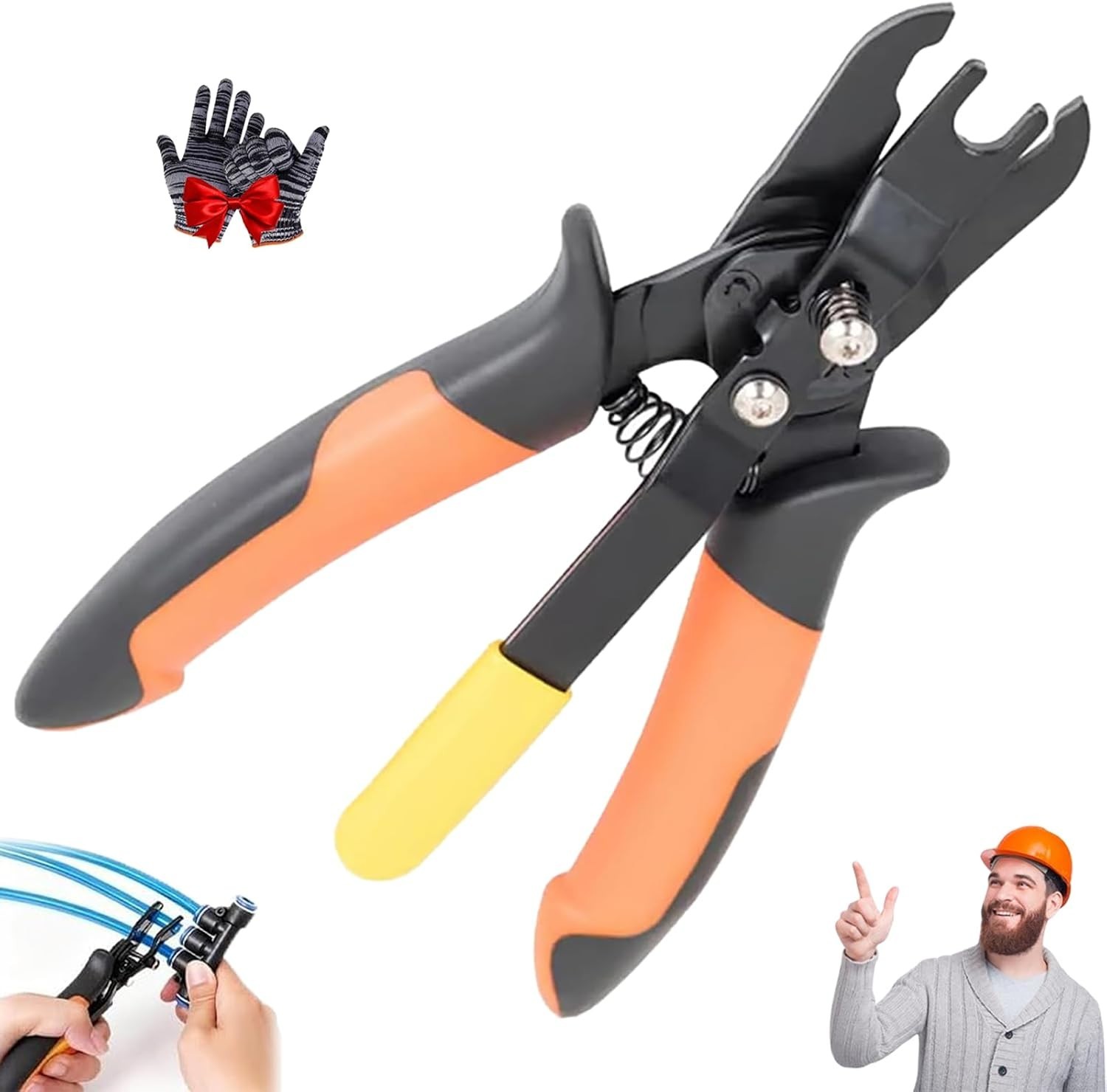 Air Hose Connector Removal Tool, Push to Connect Fittings Disconnect Tong Tool