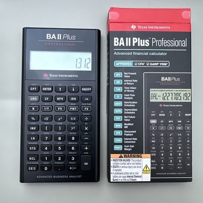 TEXAS INSTRUMENTS BA II PLUS PROFESSIONELLER TASCHENRECHNER
