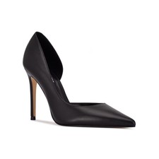 Women's Nine West Folowe d'Orsay High Stiletto Pumps Black Leather