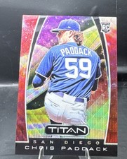 2019 Panini Chronicles Titan Ruby Wave Prizm /199 Chris Paddack #7 Rookie RC