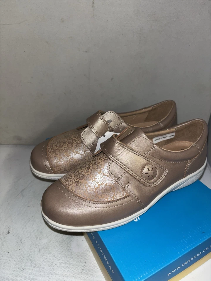 DB Easy B Owl Gold Stretch Comfort Shoes Size 5 2V New Returns 671 - Image 3 of 4