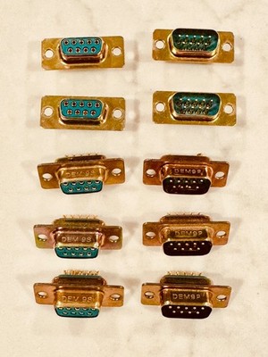 DB9, DB15, & DB25  Straight Plug Male & Female Socket Connector