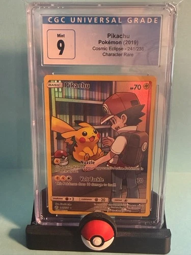 Graded POKEMON PIKACHU 241/236 - OLD BLUE CGC 9