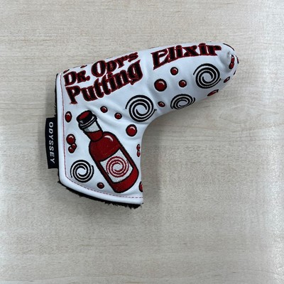 Odyssey Dr. Oops Putting Elixir Microhinges 100% Roll White Putter Head Cover