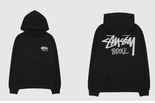 Stussy 2024 Stock Seoul Hoodie Black S-5XL Men  s Streetwear Pullover New Reprint