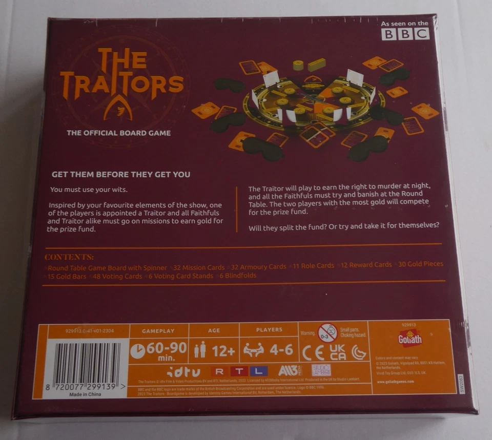 THE TRAITORS OFFICIAL BOARD GAME * BBC TV * CLAUDIA WINKELMAN * NEW & SEALED - Image 2 of 3