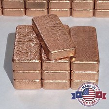 1 LB Copper Bar .999 Fine American Made Pure Copper