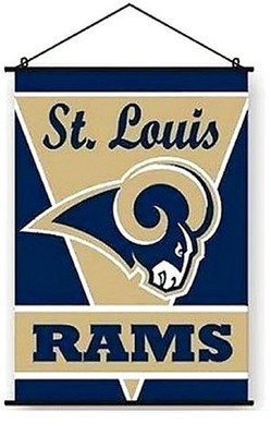 St. Louis Rams NFL 28 x 40 Throwback Vintage Wall Banner Vertical Flag