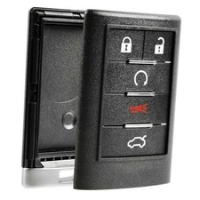Key Fob Keyless Entry Remote Shell Case  Pad fits Cadillac 2008-2013 1-Pack