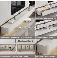 Modern Floating TV Unit Home Tv Wall Units for Living Room & Drawer for Storage