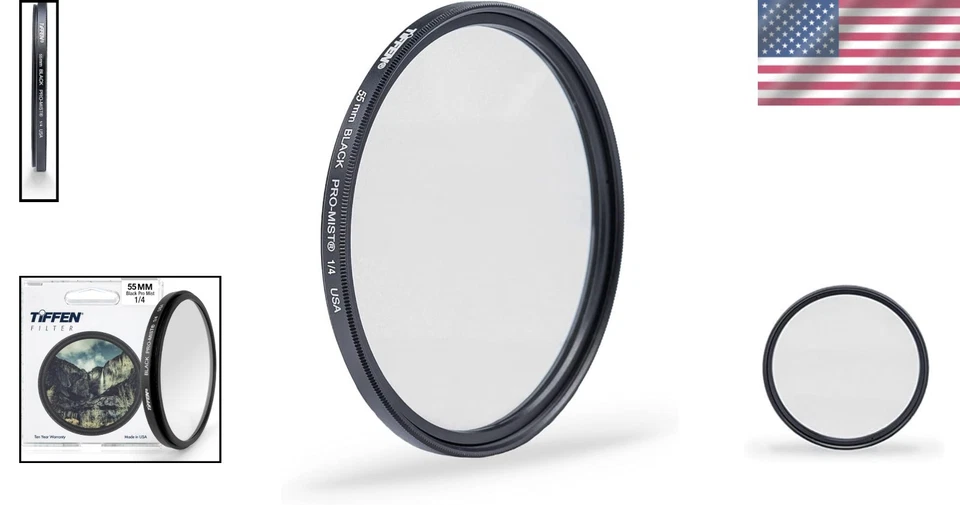 55mm Black Pro-Mist 1/4 Filter for Cinematic Effects - Image 2 of 4