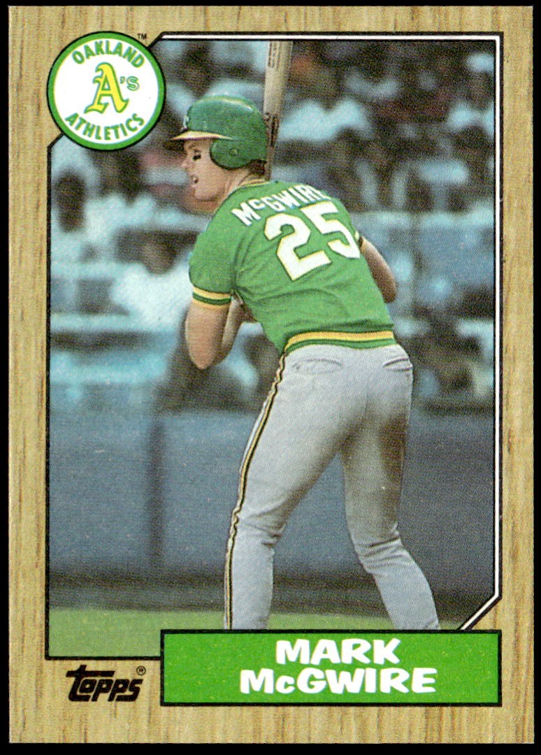 1987 Topps #366 Mark McGwire Rookie F5