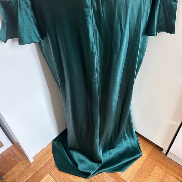 Veiled Collection Sandra Emerald Button Front Sat… - image 13