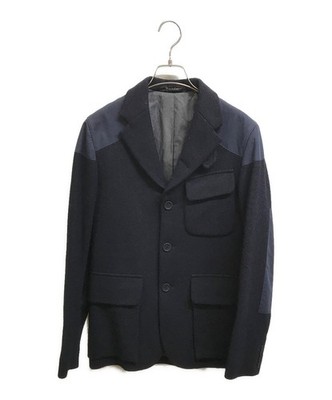 NIGEL CABOURN × Harris Tweed MALLORY JACKET Size: 44 Navy 8091180004 Men