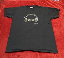 Vintage Ray Ban Shirt Mens Large Wayfarer Glasses Brand Promo Sunglasses Y2K