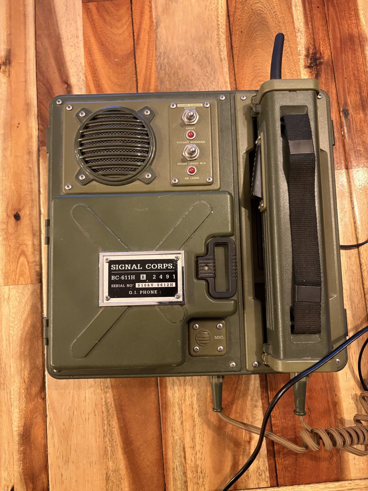  SIGNAL CORPS BC-611H GI PHONE 
