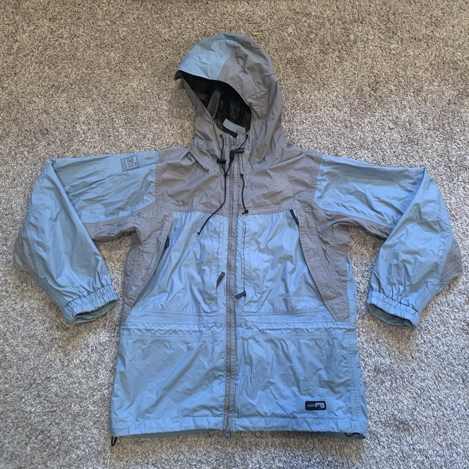 REI Elements Shell Jacket Women’s Medium Blue Ful… - image 1