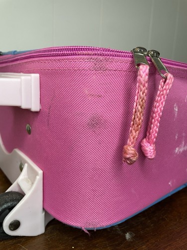 Vintage STRAWBERRY SHORTCAKE Kids Pink Rolling Suitcase Extending Handle 2005 - Bild 16 von 24