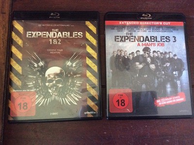 The Expendables 1  2  3 / FSK18 [3 Blu ray] Sylvester Stallone Jason Statham