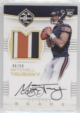 2017 Panini Limited Rookie Spotlight Gold 6/50 Mitchell Trubisky Patch Auto 6fs