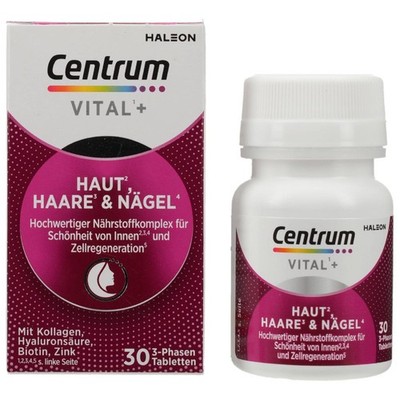 CENTRUM Vital+ Haut Haare & Nägel Tabletten 30 Stück PZN 19420093