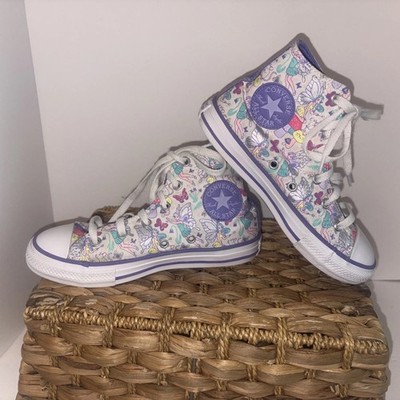 Girls Size 1 Converse All Star High Tops Fairy s 