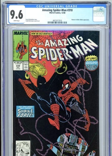 Amazing Spider-Man #310 CGC 9.6 White Pages McFarlane Art Marvel Comics 1988