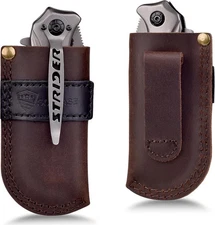 "Versatile Leather Knife Sheath for Quick Access - Perfect for Folding Knives "