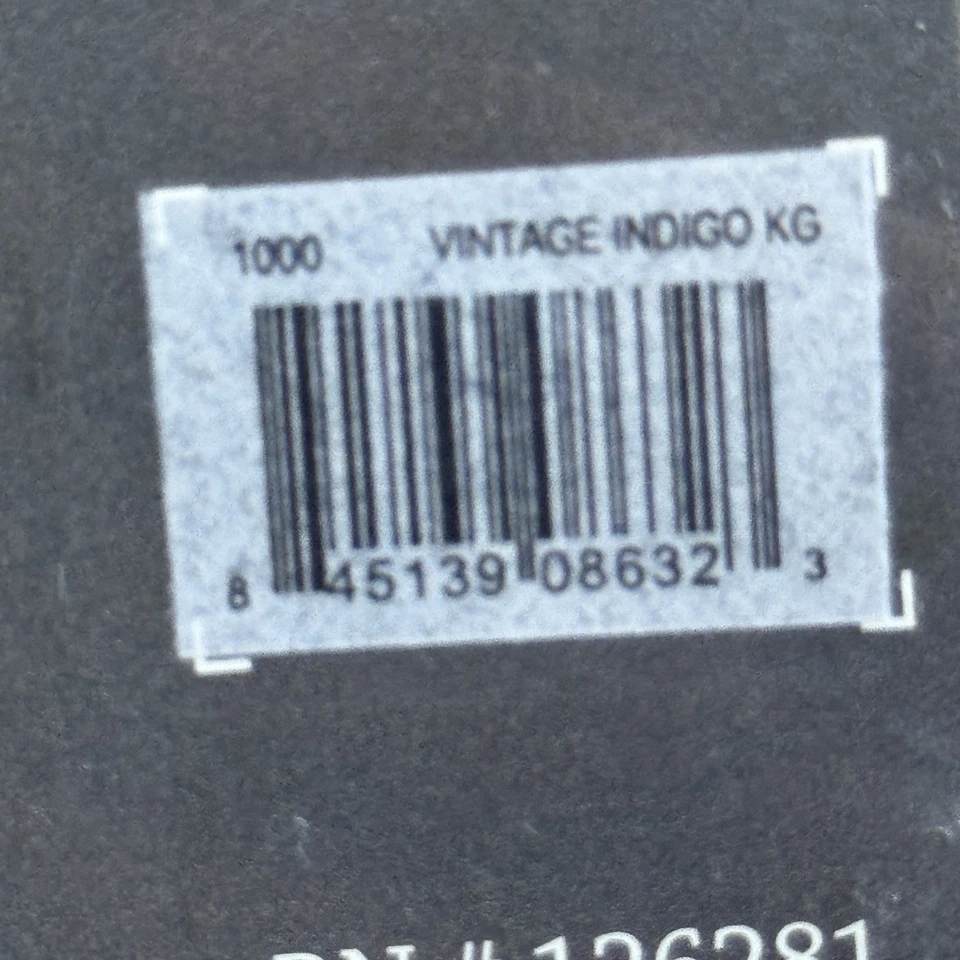 NEW! Luxury King Sheet Set 1000 Thread Count Vintage Indigo Sateen Weave 4-Piece - Image 3 of 3