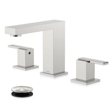 Bathroom Faucet 8 Inch Widespread 2 Handle Brushed Nickel KE-9050-P KENES Hole