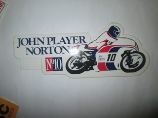 JOHN PLAYER NORTON No10 ORIGINAL STICKER