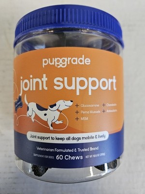 PupGrade Joint Support Supplement for Dogs - Hip & Joint Pain Relief - 60 Chews