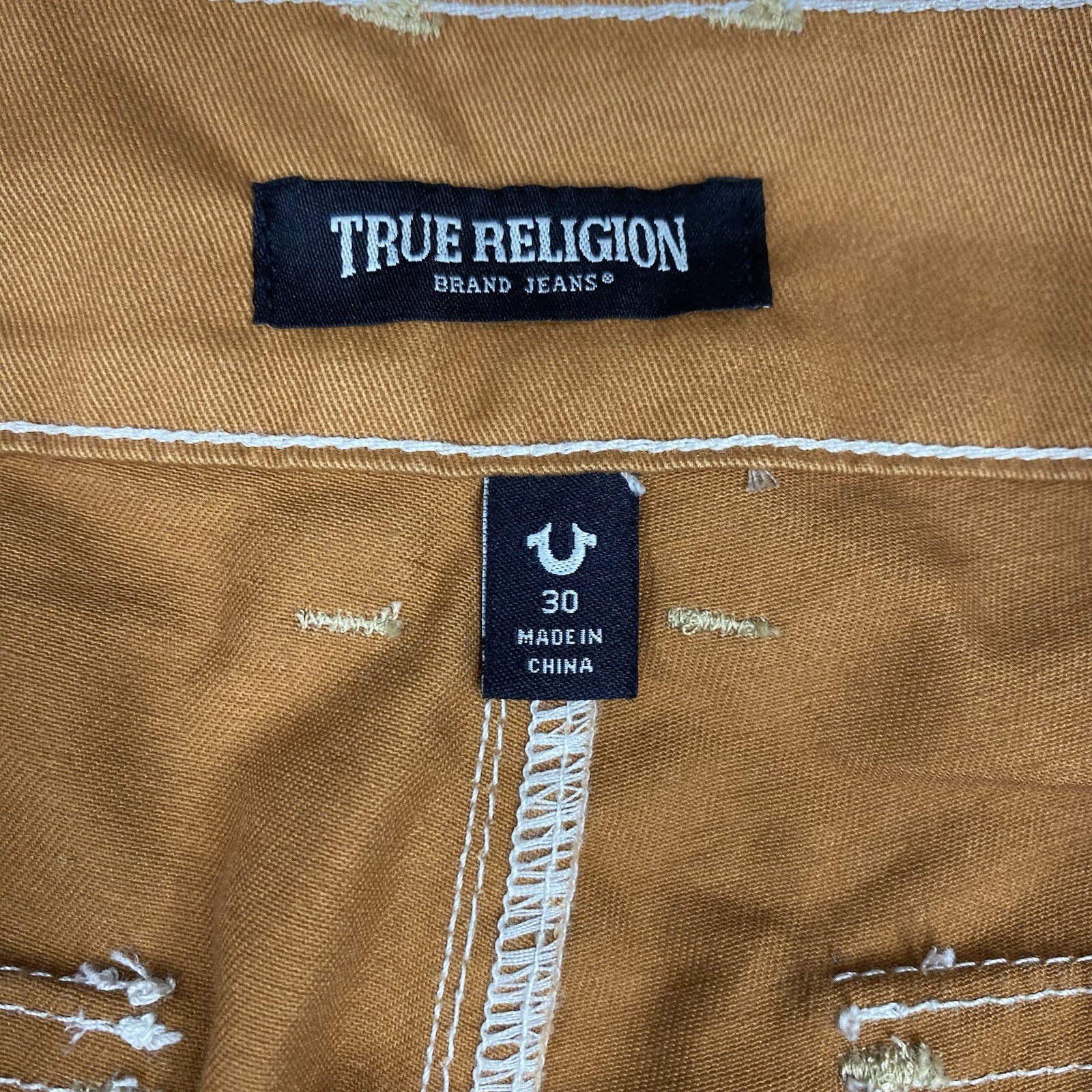True Religion Cargo Shorts Dark Khaki Men’s Sz 30 (32x12) Utility Hiking Casual thumbnail 9