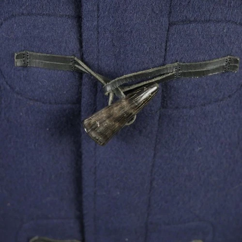 Gloverall Coat Mens 42 Blue Wool Original Duffle Toggle Plaid Lined England image 5