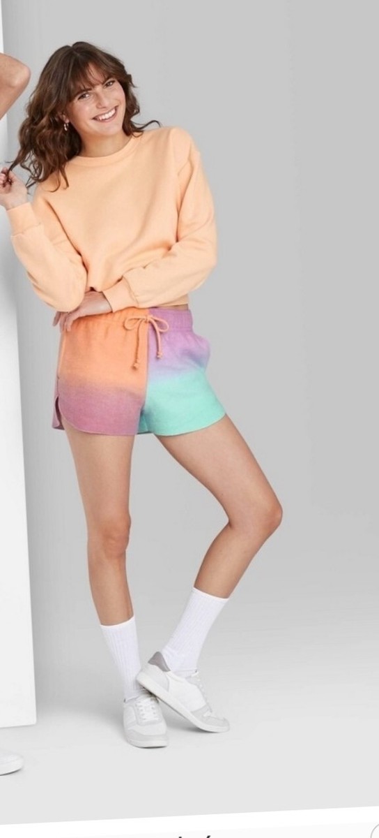 Wild Fable Purple Ombré High Rise Dolphin Shorts (Large) SP1