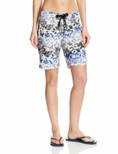 Kanu Surf -Women's Oceanside Boardshorts , Size: 4 , Floral multi-color