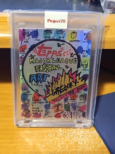 Topps Project 70 Card 932 - WRAPPER by Gregory Siff Rainbow Foil 32/70