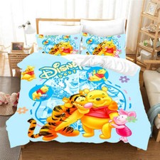Winnie And Tigger 3D Printing Duvet Quilt Doona Covers Pillow Case Bedding Sets