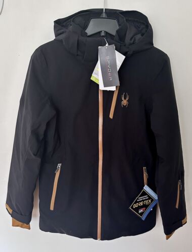 NWTs Spyder Men’s Trigger Gore-Tex Ski Jacket. Black. Sz. Small (MSRP $349) - Picture 1 of 12