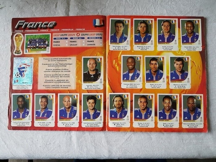PANINI WORLD CUP 2002 JAPAN & KOREA COMPLETE STICKERS ALBUM RARE