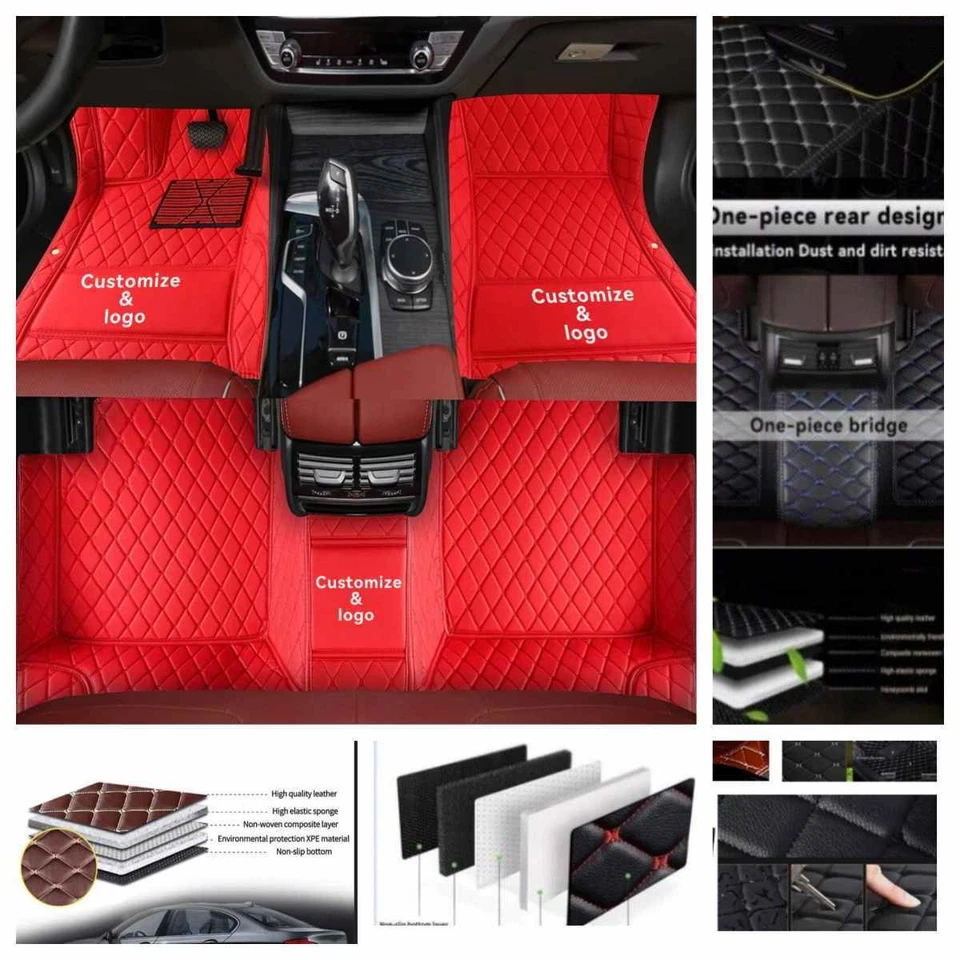 For Lincoln All Models Car Floor Liner Mats Custom Waterproof Auto Carpets Pads - Image 3 of 4